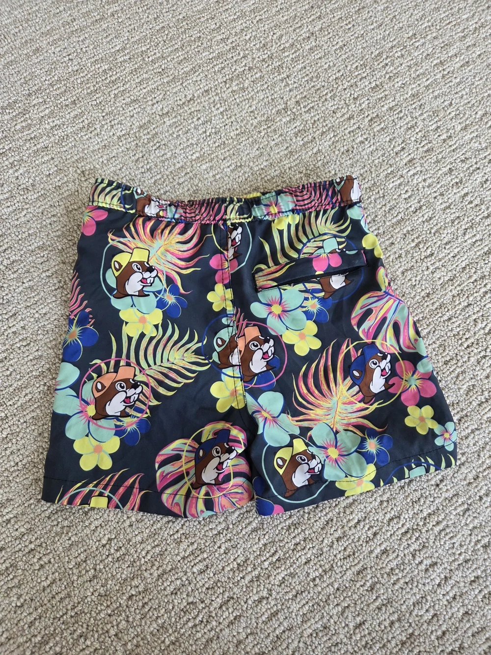 Buc-ee's Floral Tropical Swim Trunks Size 5T